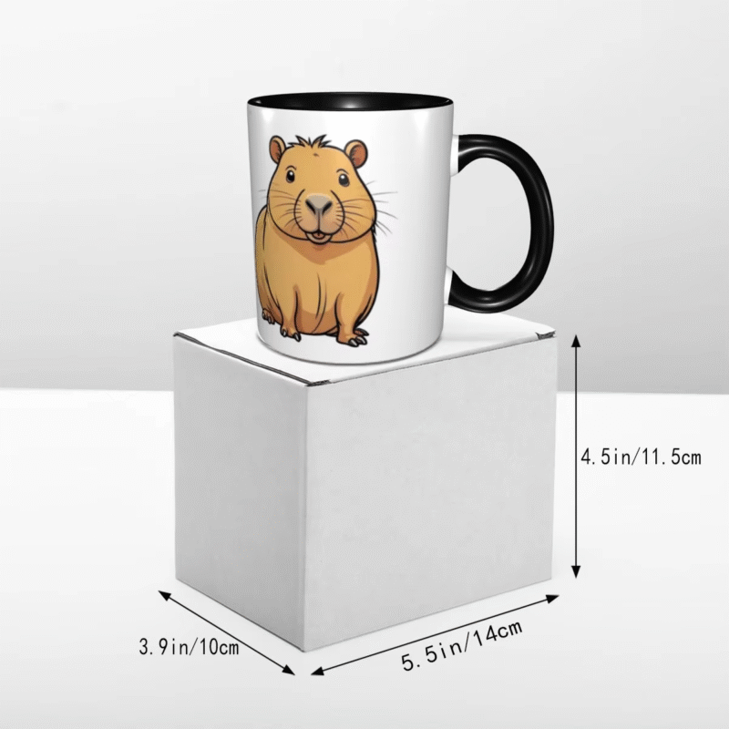 Funny Ceramic Mugs and Milk Cups, Tea Mugs, and also the Cup with a Capybara Design For Gift For Both Men and Women - Image 5