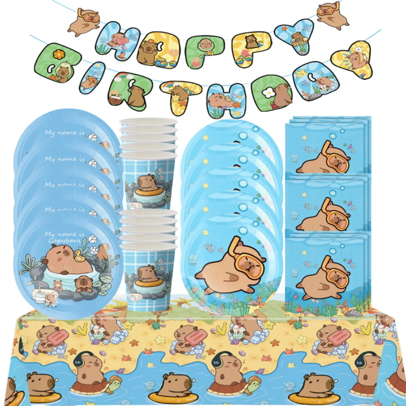 The Cute Capybara Ceramic Coffee Mug Cartoon with Print Water Cup and Lid Set for Home Cafe Afternoon Teacups