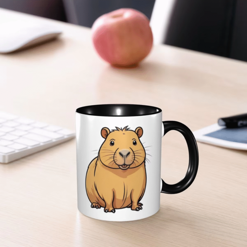 Funny Ceramic Mugs and Milk Cups, Tea Mugs, and also the Cup with a Capybara Design For Gift For Both Men and Women - Image 6