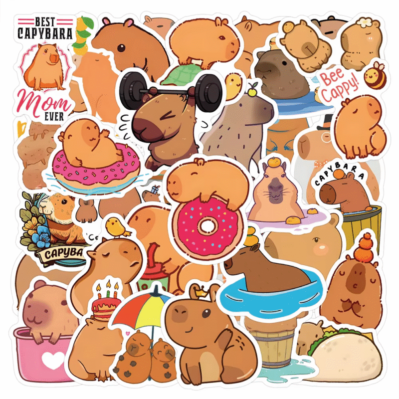 Decoration for a Capybara Party Toy Balloons for Kapibara Happy Birthday, Baby Shower Supplies, and Cup, Tableware Disposables and Plates - Image 7