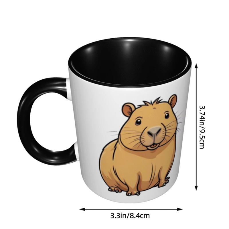 Funny Ceramic Mugs and Milk Cups, Tea Mugs, and also the Cup with a Capybara Design For Gift For Both Men and Women - Image 4