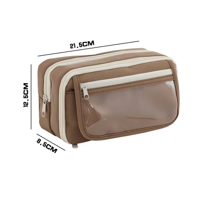 This versatile,capybara large-capacity pencil case can reside in desks, backpacks, and classrooms - Image 5