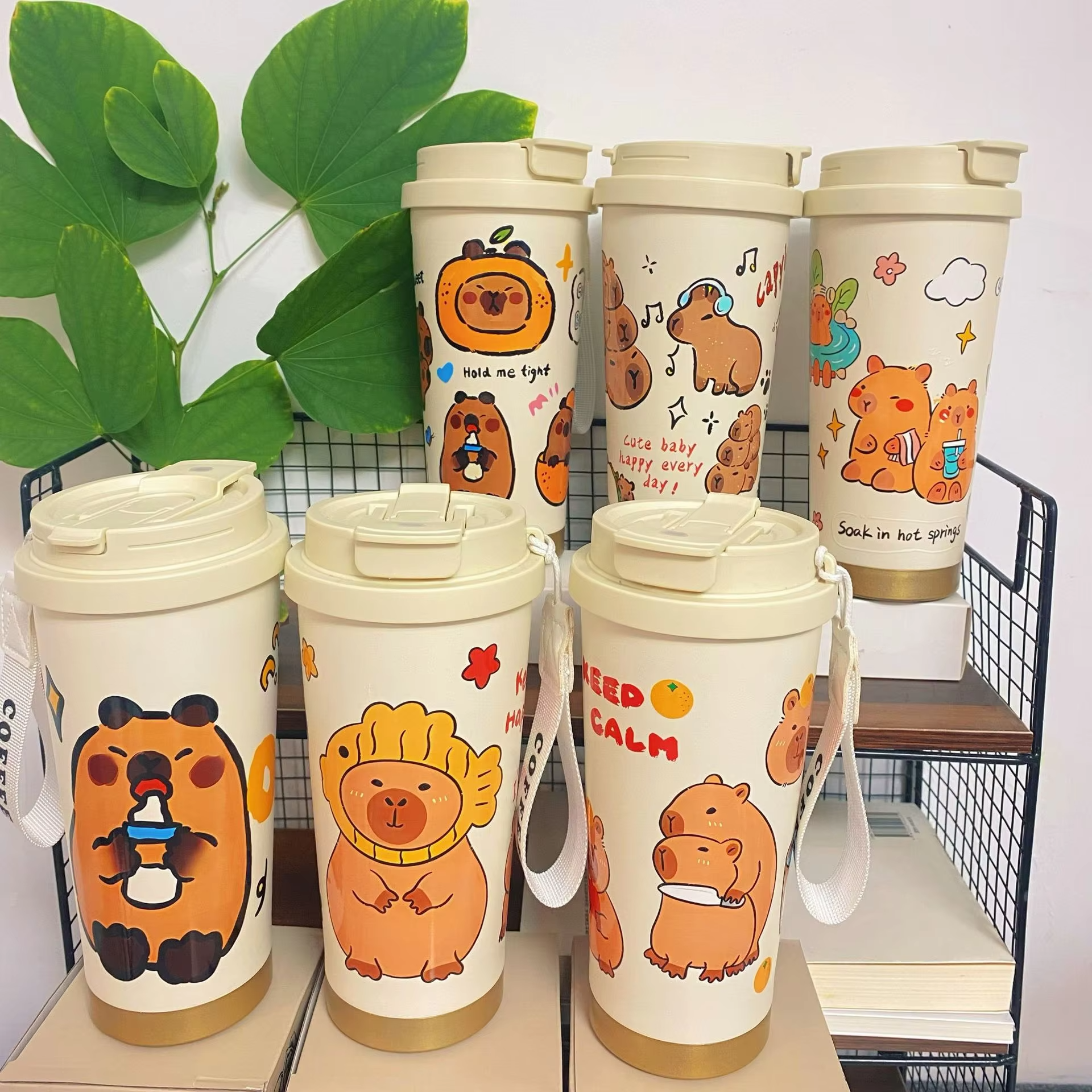 The Students' Car-Mounted Cartoon Capybara Insulated 316 Stainless Steel Mug is a great investment for school and every other activity