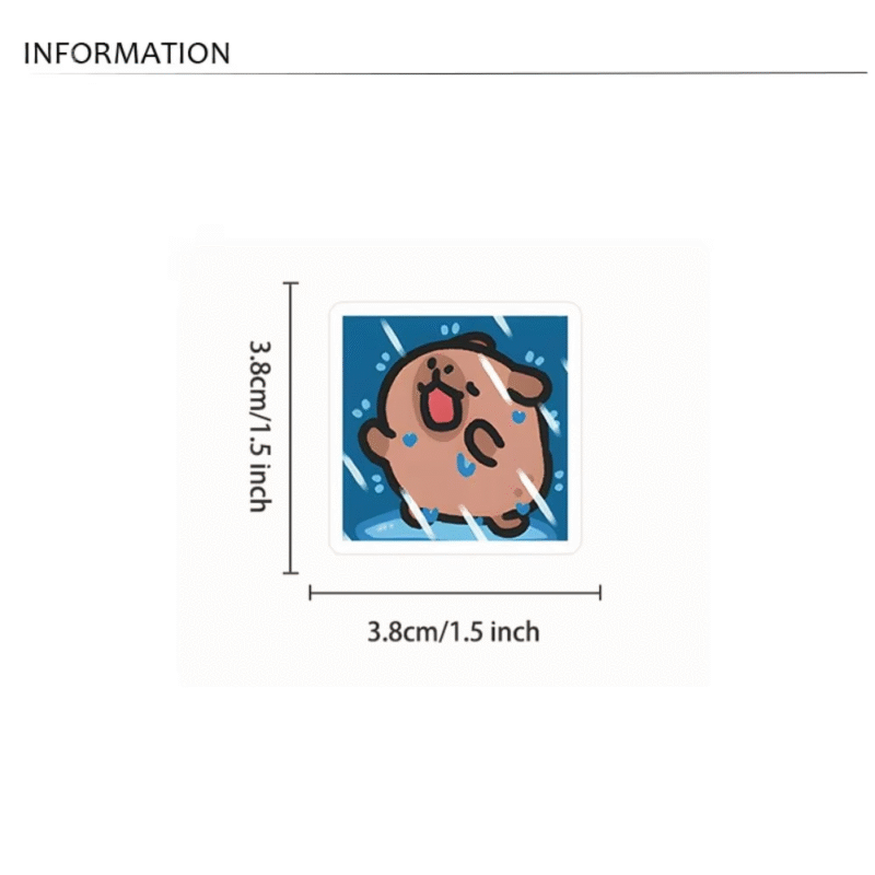 Beautiful Capybara Adorable Capybara Stickers Funny Kawaii Original Capybara Stickers Fashion Cartoon Capybara Stickers Easy Do-It-Yourself - Image 5