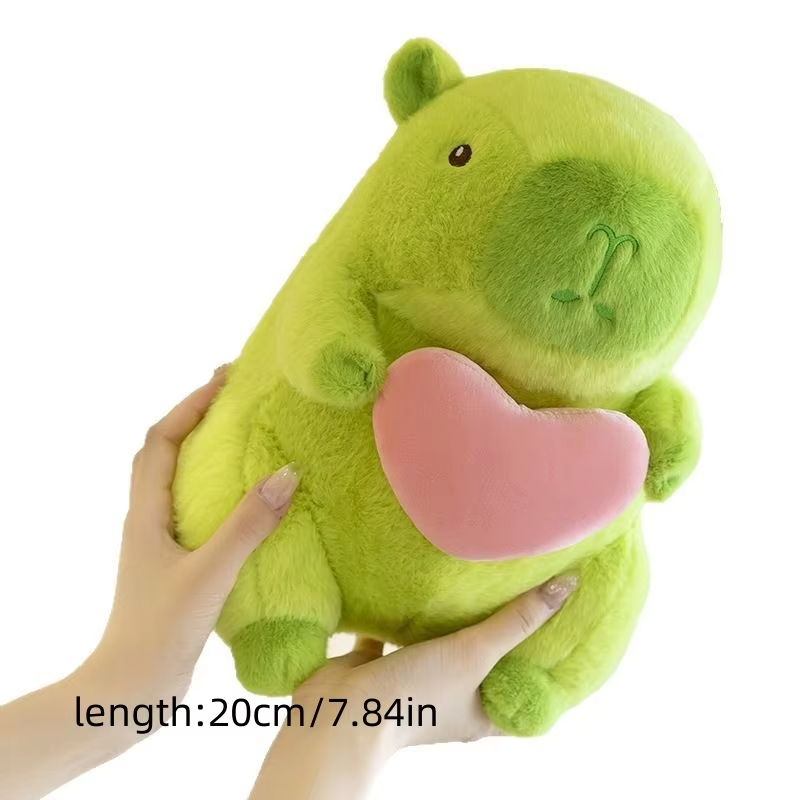 One capybara plush doll that measures 20 cm and is hugging a doll is perfect for a wedding, a girls’ day gift, or as a birthday present.