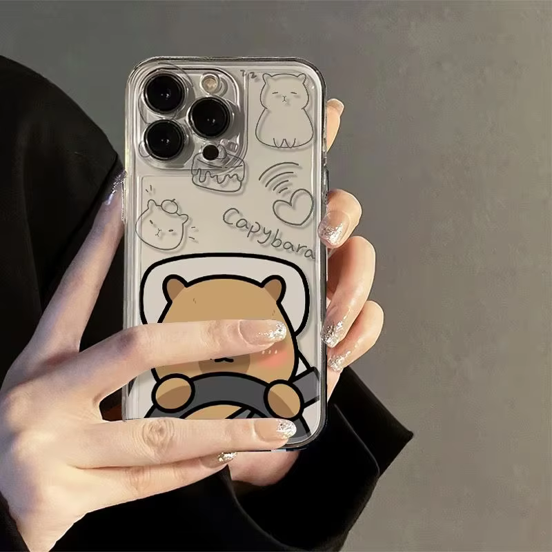 The cute capybara design with the loopy convenience feature serves as the perfect complement to any phone - Image 3