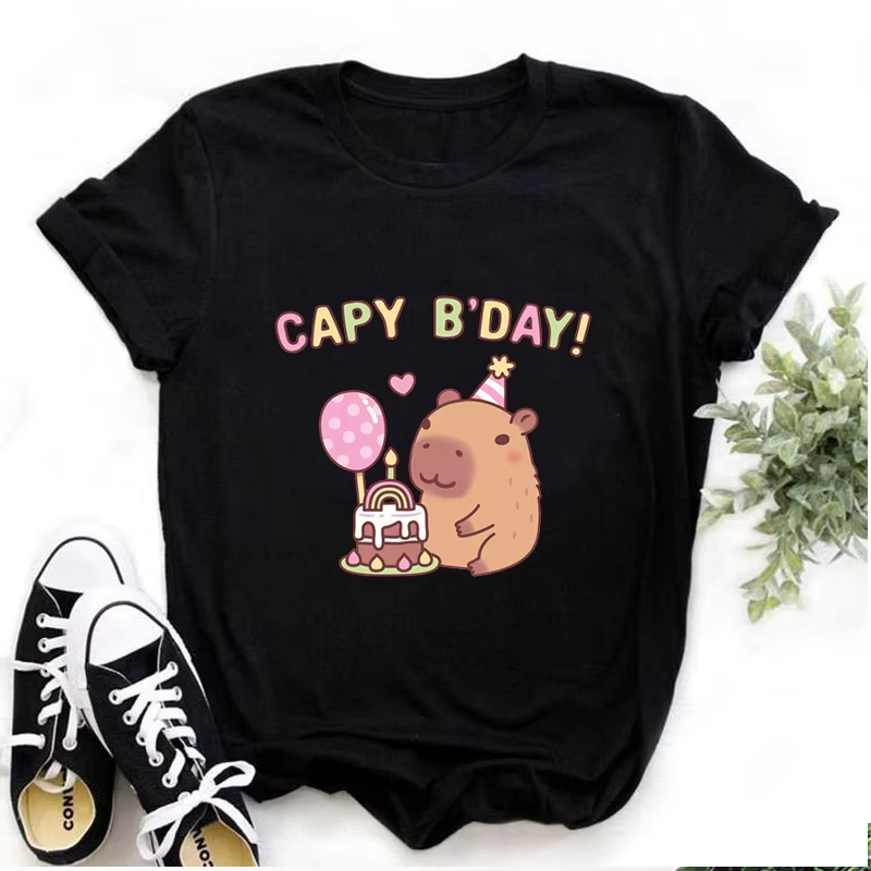 The perfect apparel for Capybara and stroll over lovers alike, this new t-shirt is geared towards lovers of cuteness overload and streetwear equally