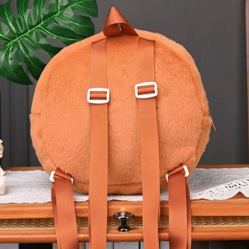 Large Capacity Fluffy Plush Capybara Bag in Storage Knapsack Capybara Plush Toy Backpack Capibala Soft School Bag for Young Girl - Image 5