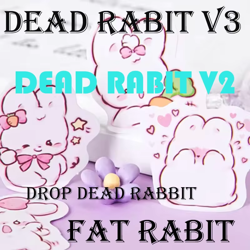 These are funny kids’ toys and decorations, ideal for stickers for the Dead Rabbit 3 V3 V2.