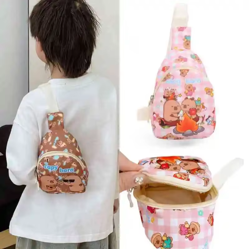 The Capybara Backpack Adorable Stuffed Doll Bag Multipurpose Storage Bags Chest Bags for Capybaras Shoulder Messenger Bag for Home Decor