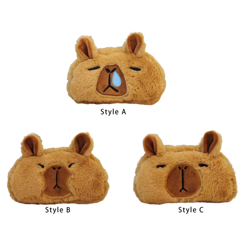 Thanks to its soft and plush capybara covering, this pouch will not only keep everything organized but also serve as beautifully designed cuddly