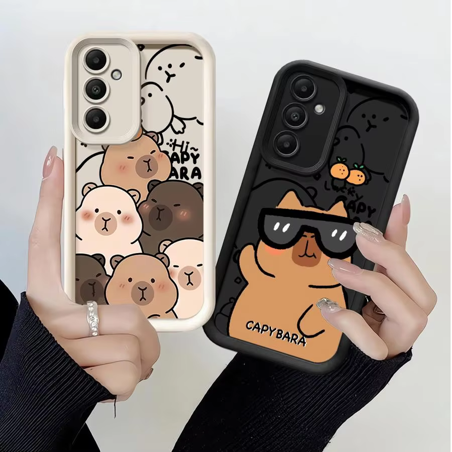 Adorable Capybara Soft TPU Case for Samsung Galaxy A34, A73, A31, A54, A22, A25, A26, A24, A23, A52, A32, A21s, A53. - Image 2