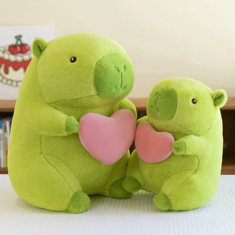 One capybara plush doll that measures 20 cm and is hugging a doll is perfect for a wedding, a girls’ day gift, or as a birthday present. - Image 4