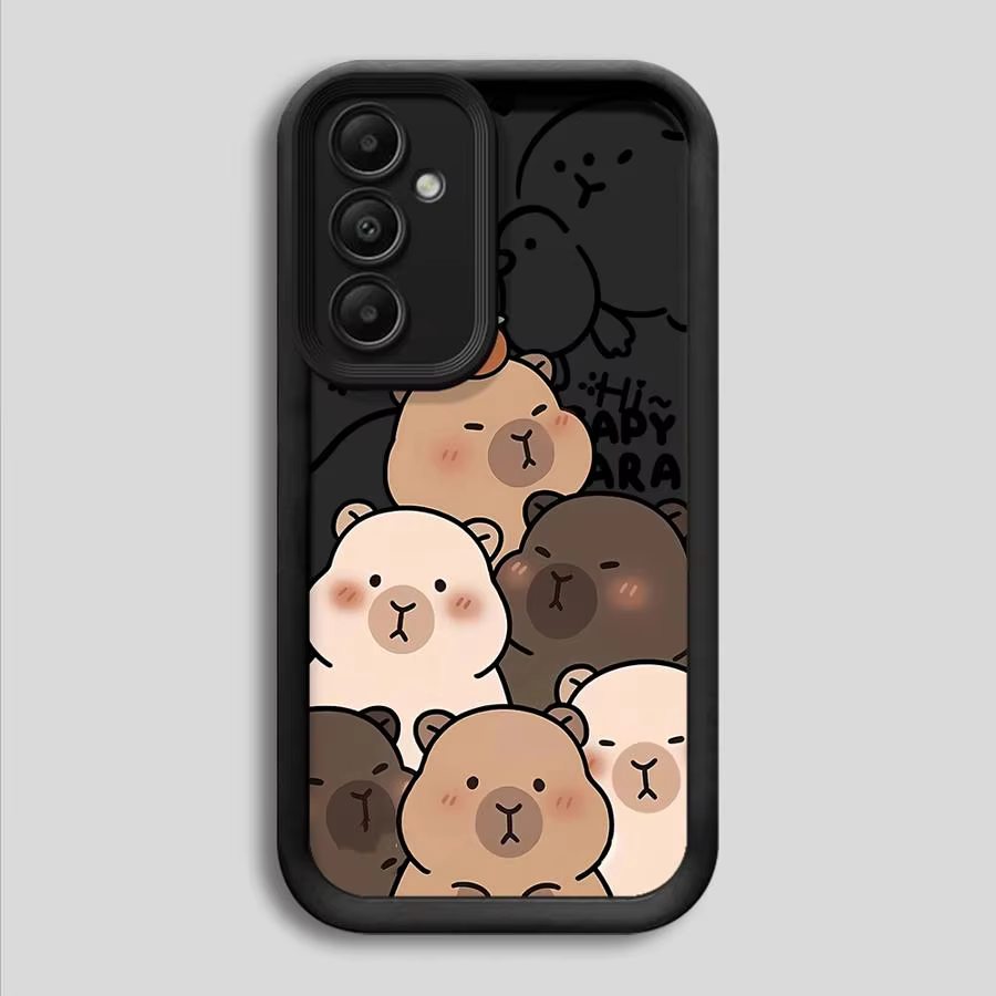 Adorable Capybara Soft TPU Case for Samsung Galaxy A34, A73, A31, A54, A22, A25, A26, A24, A23, A52, A32, A21s, A53. - Image 4
