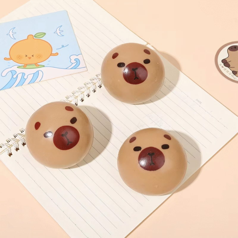 Funny Mudded Squeeze Toy, Slow Rebound, and Mini Stress Relieving Toy For Kids: Capybara Decompression Doll