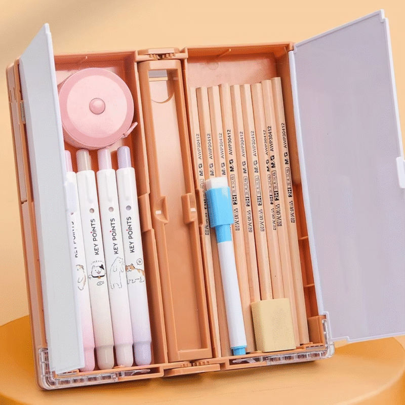 Perfect Quality Pencil Case for Reading Bookshelves Capybara Multipurpose Pencil and Stationery Box Student Gift