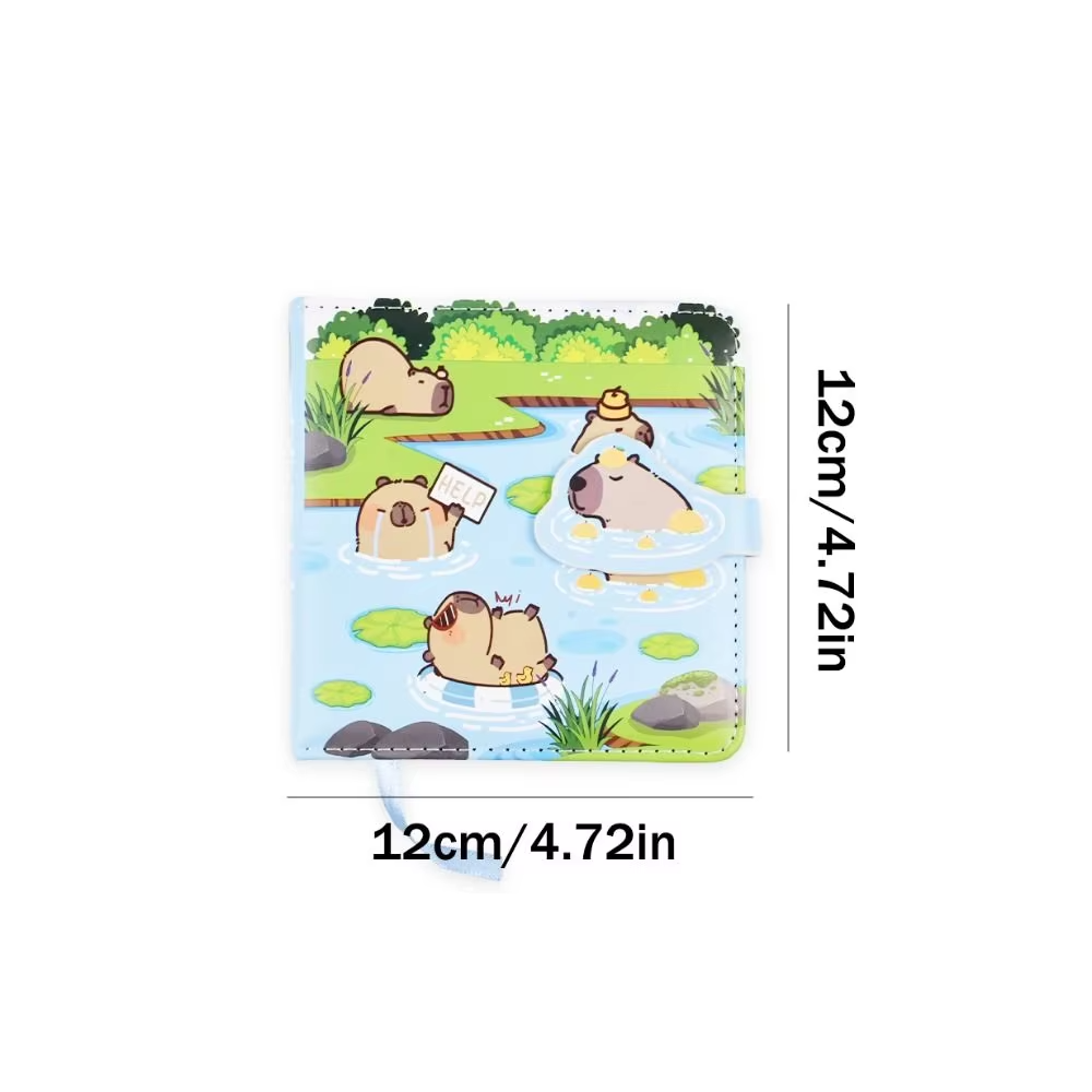 Sketchbook Capybara Drawing Book Notepads with Hand Ledger Capibara Magnetic Snap Portable Pocket Painting Paper - Image 4