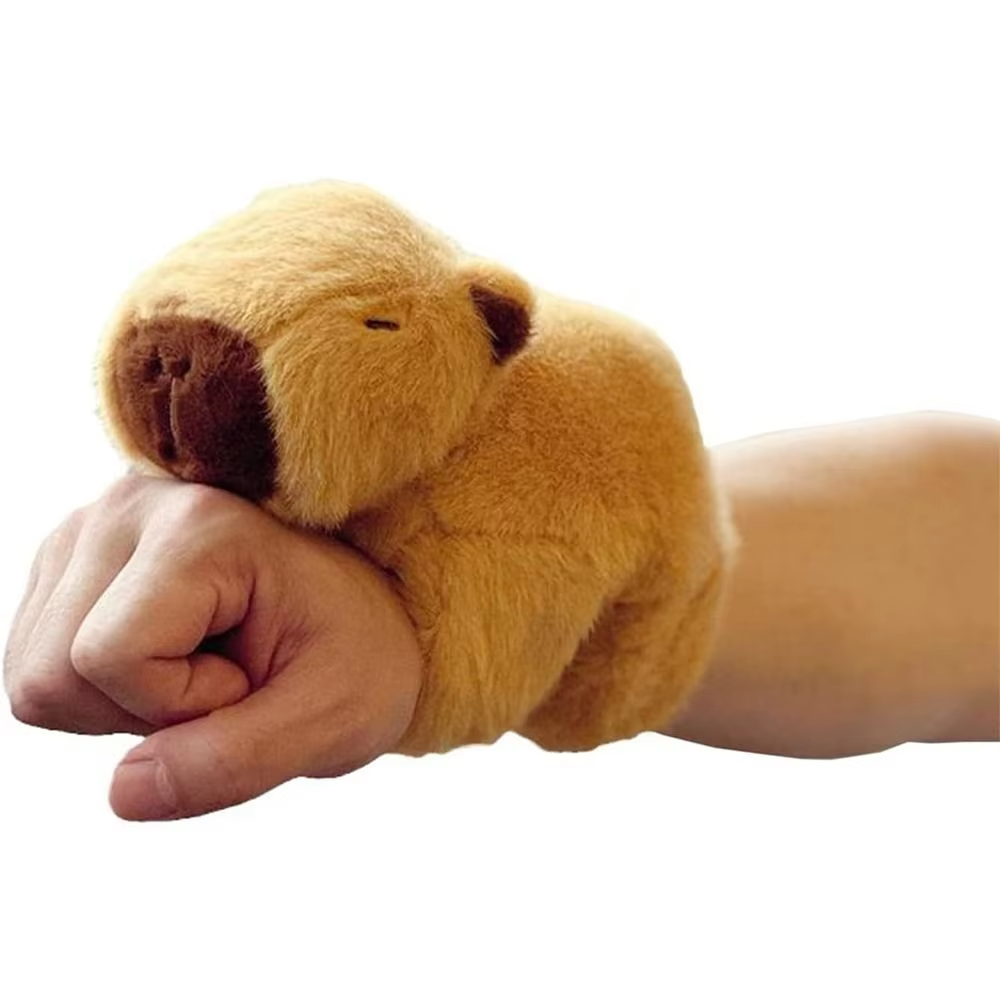 Bracelets with Animal Slaps Capybara Plush Stuffed Toys Interactive Huggers Slap Toy Animal Wristband Gifts for Kids Birthday - Image 3