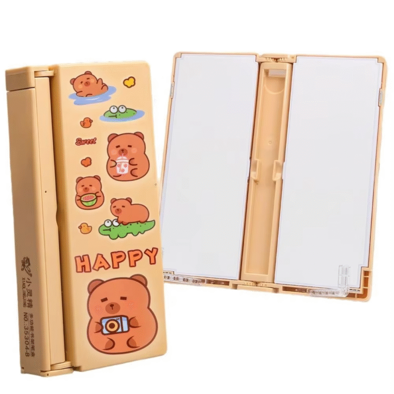 Perfect Quality Pencil Case for Reading Bookshelves Capybara Multipurpose Pencil and Stationery Box Student Gift - Image 5