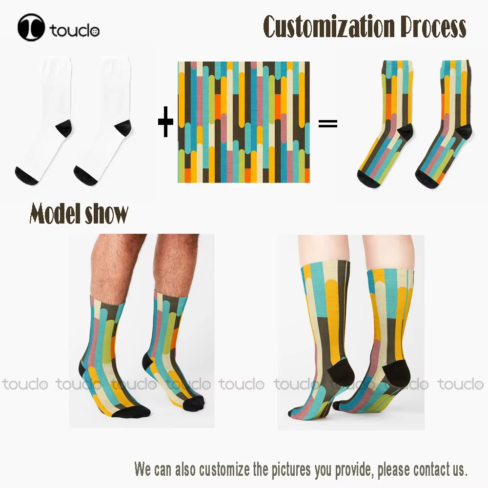 These cozy, customized capybara socks with a Yuzu Onzen bath pattern are perfect for adults and children, as they are printed all the way around and have a 360° digital design - Image 2