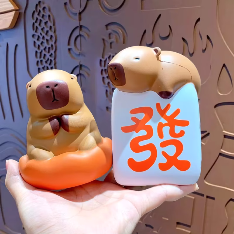 Stress-Reducing Capybara Pinch Toy Funny Present Squeeze Fast Rebound Adorable Soft Fidget Toys - Image 2