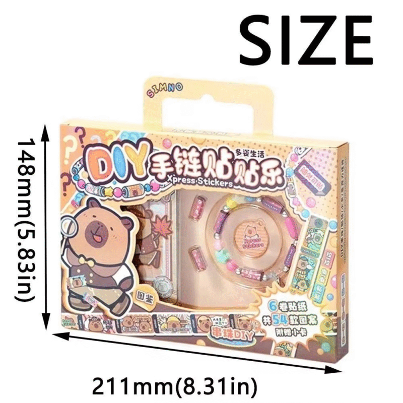 Gifts for children include adorable handbook stickers designed with capybaras and DIY self-adhesive stickers that come in different colors and can be used for playful activities - Image 4