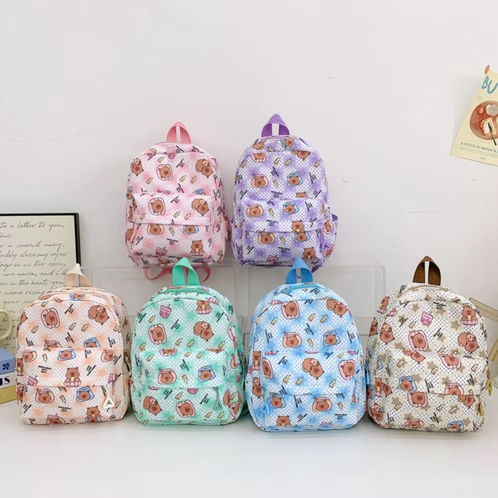 Adorable Capybara Cartoon Storage Bag Backpack Casual All Match School Bag - Image 6