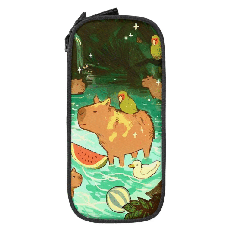 The Adorable capybara pencil cover add creative and unique designs helps ake your pencil case more colorful pencil covers helps to keep your pencil case unique and fun - Image 4