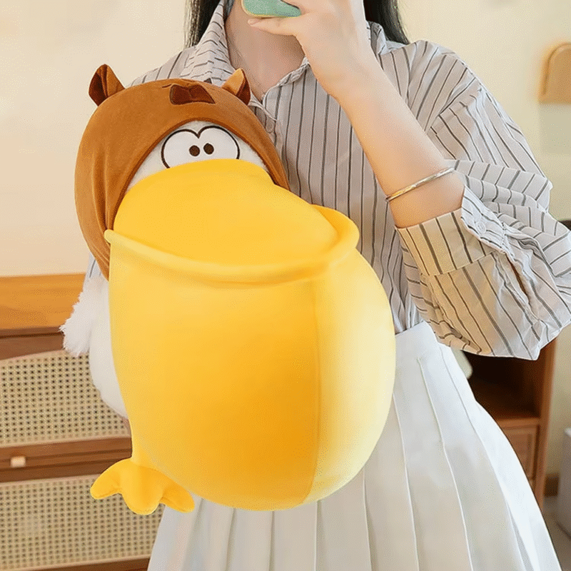 Pelican Capybara Plush Toy PP Cotton Cartoon Capibara Lovingly Adorable Capybara Plush Doll Home D 38 cor Birthday Present - Image 4