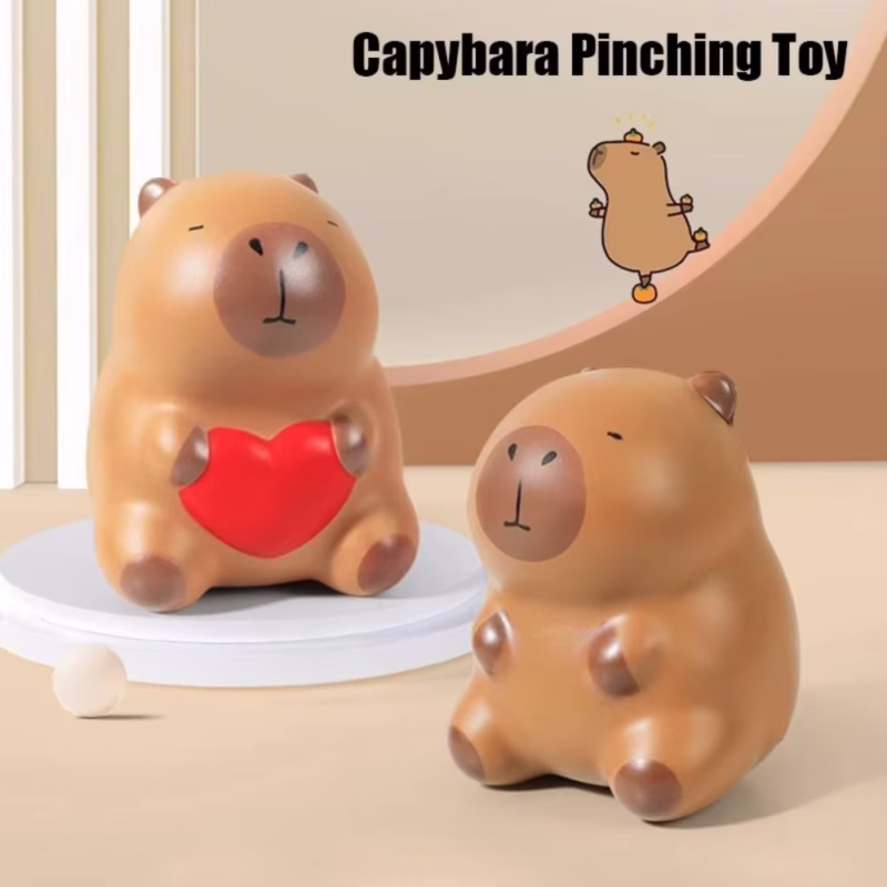 Stress Relief Capybara Squeeze Toy MoGo Slo Rebound Capybara Fidget Toy Home Decor - Image 4