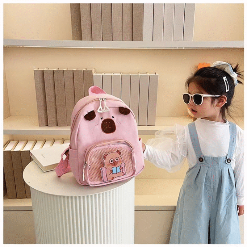The capybara nuance makes the backpack very distinct and fashionable as well. - Image 4