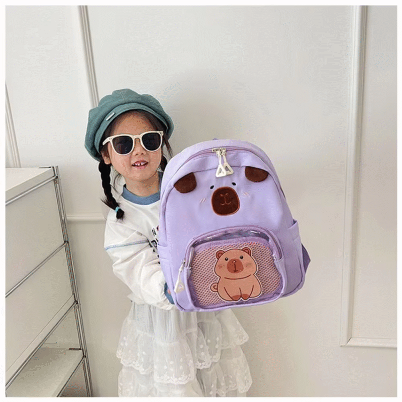 The capybara nuance makes the backpack very distinct and fashionable as well. - Image 3