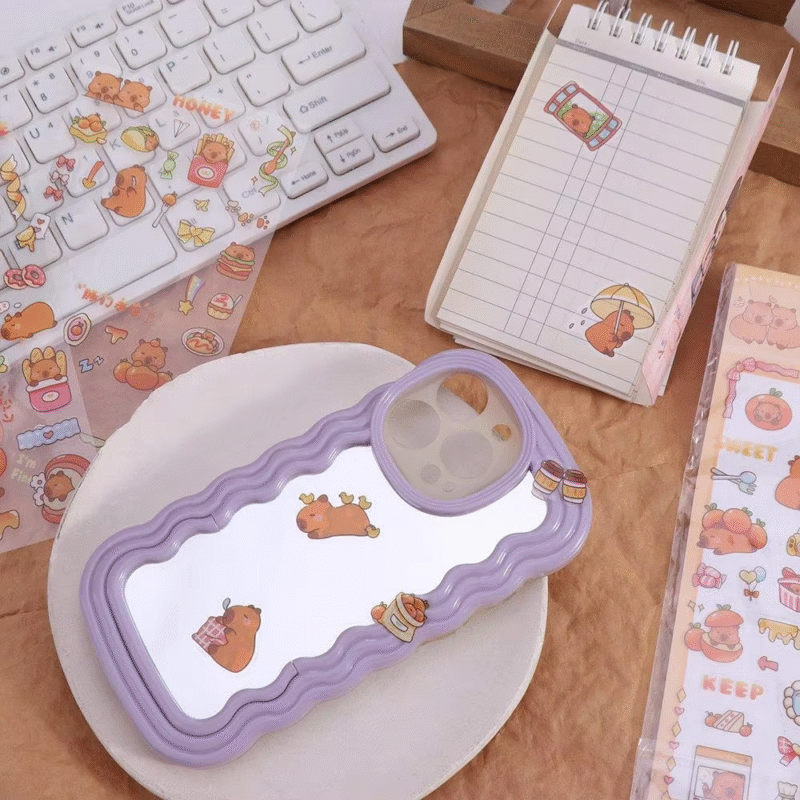Add to your collection with the Stacking Toy Kawaii Bathing Capybara Stickers Do it Yourself cartoon-kapibara Stickers for Girls - Image 4