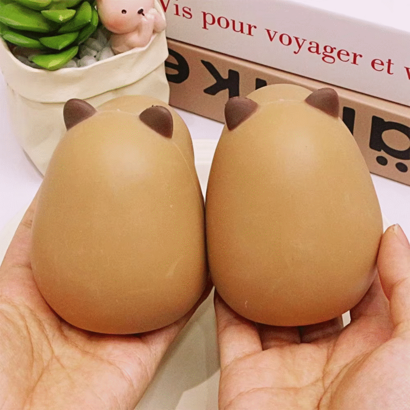 Capybara Squeeze Toys: Adult Brown TPR Cartoon Capybara Squeeze Toys for Stress Relief and Slow Rebound Decompression - Image 4