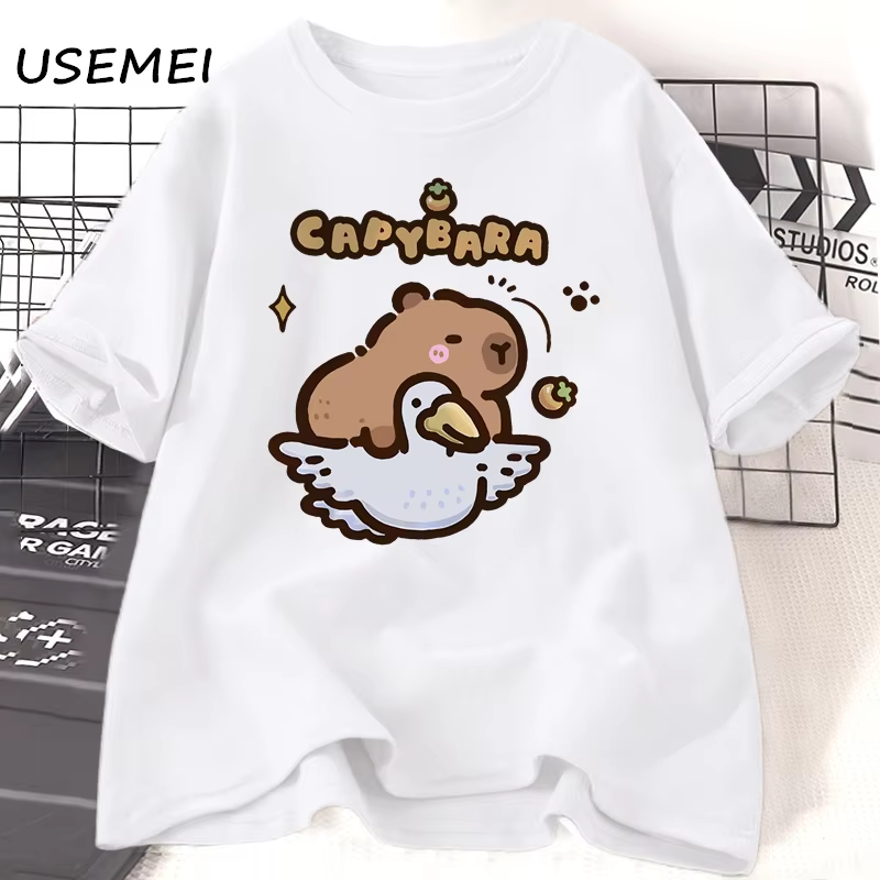 Whether you are a man or a woman, you will adore the Funny Capybara Streetwear T-shirt