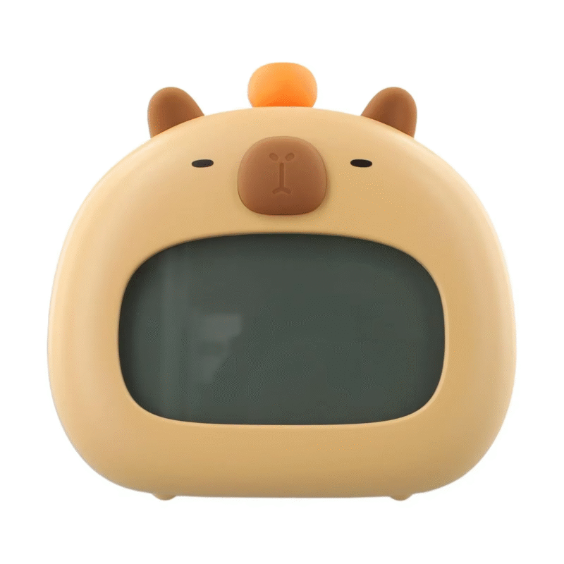 The Capybara Clock is a multifunctional device that combines a children’s alarm with a recharge-able LED night light - Image 2