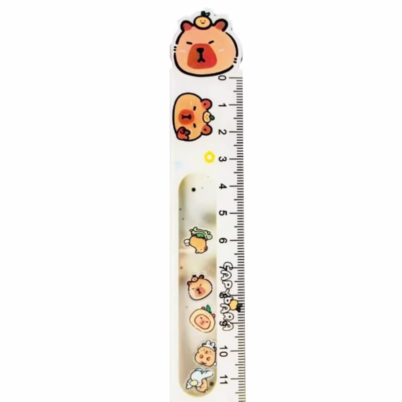 Ruler Swaying ToyKawaii Student Straight Ruler Funny Cartoon Math Drawing Ruler Fidget Toy - Image 4