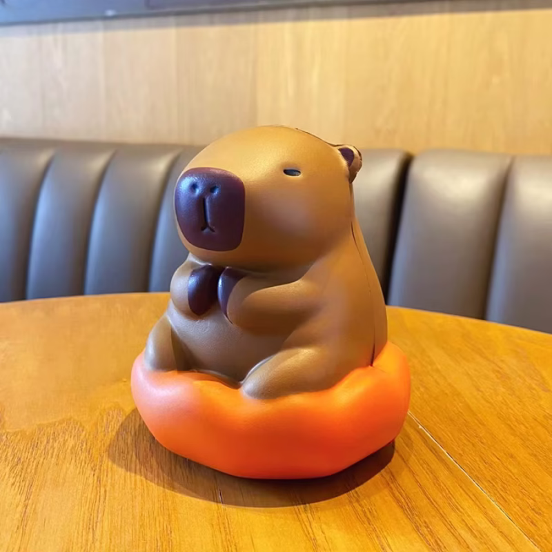 Stress-Reducing Capybara Pinch Toy Funny Present Squeeze Fast Rebound Adorable Soft Fidget Toys - Image 4