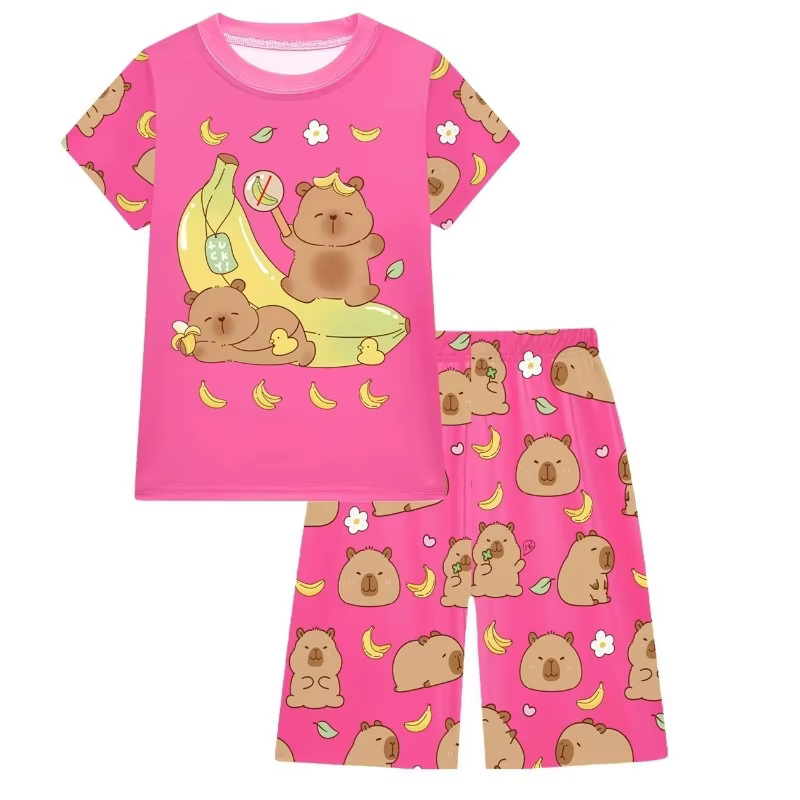 With this Capybara Kids’ Two-Piece Sleepwear Set, specially tailored to fit both boys and girls aged three to eight - Image 2